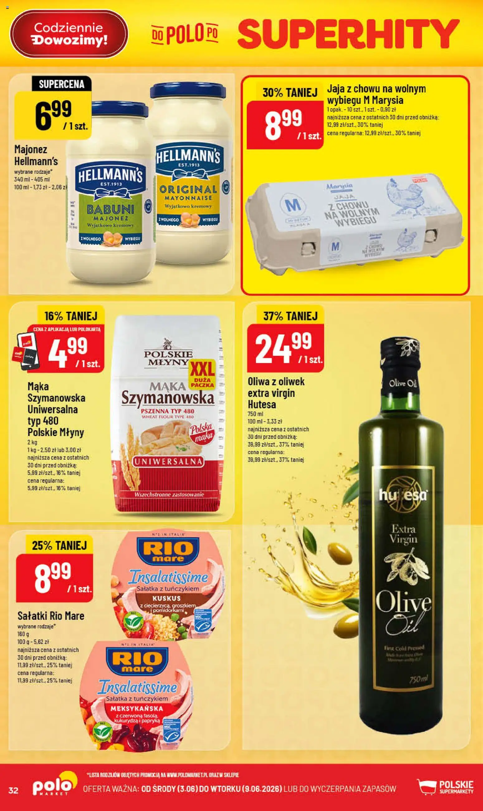 POLOmarket gazetka od 03.06.2026 | Strona: 32 | Produkty: Papryka, Sałatka z tuńczykiem, Sałatka, Majonez