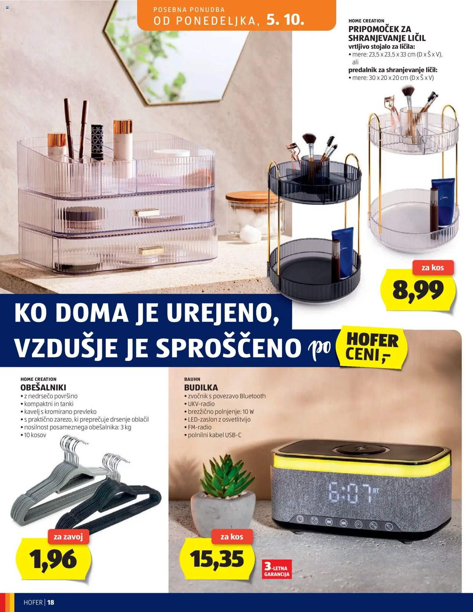Novi Hofer katalog ponudbe – veljaven od 30.09.2026 | Stran: 18