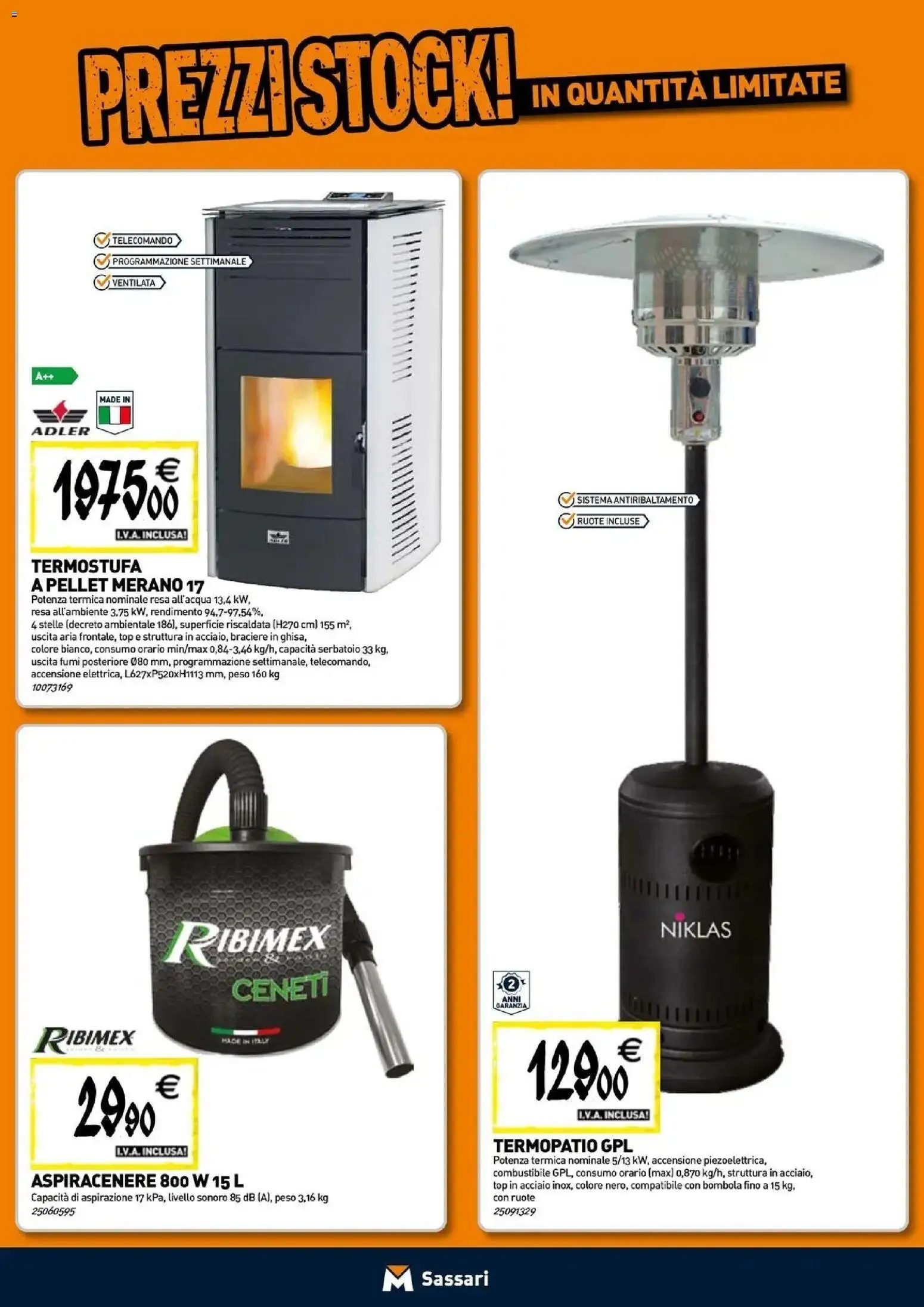 Nuovo TECNOMAT catalogo Sassari dal 24/09/2026 > offerte anteprima 🛍️ | Pagina: 9 | Prodotti: Pellet, Telecomando, Top, Aspiracenere