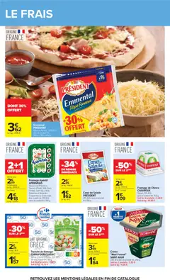 Carrefour - Prévisualisation de Fromage Apéritif APÉRIVRAIS, Saveurs de Provence, Saveurs d'Italie, Ail & Fines Herbes, Saint Agur, Noix, Noisettes et Amandes Croquantes ou Saveur des Îles, à partir de 31% M.G dans le produit fini, 100 g. valide à partir de 04/08/2026 | Page: 37