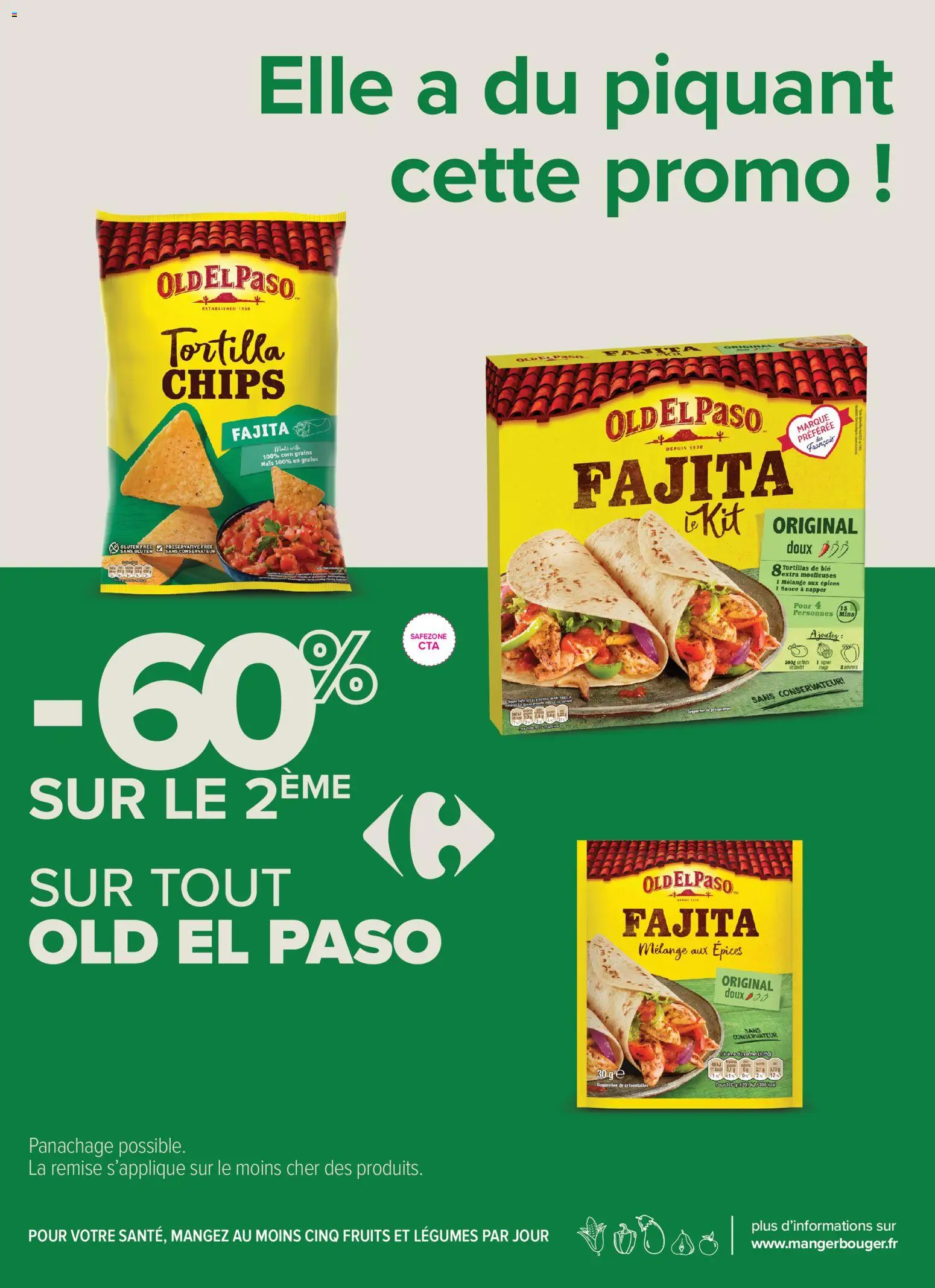{H1} | Page: 21 | Produits: Poulet, Fruits, Tortillas, Épices