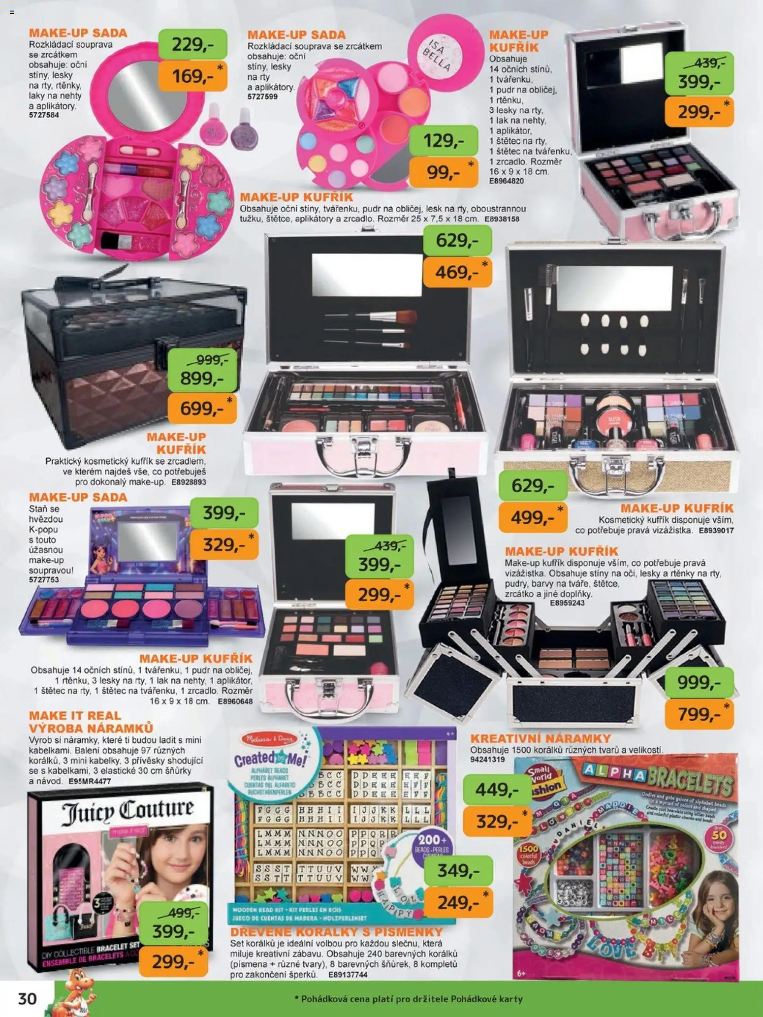 Dráčik katalog - Vánoce od 08.10.2026 | Strana: 30 | Produkty: Makeup, Karty, Barvy, Štětec