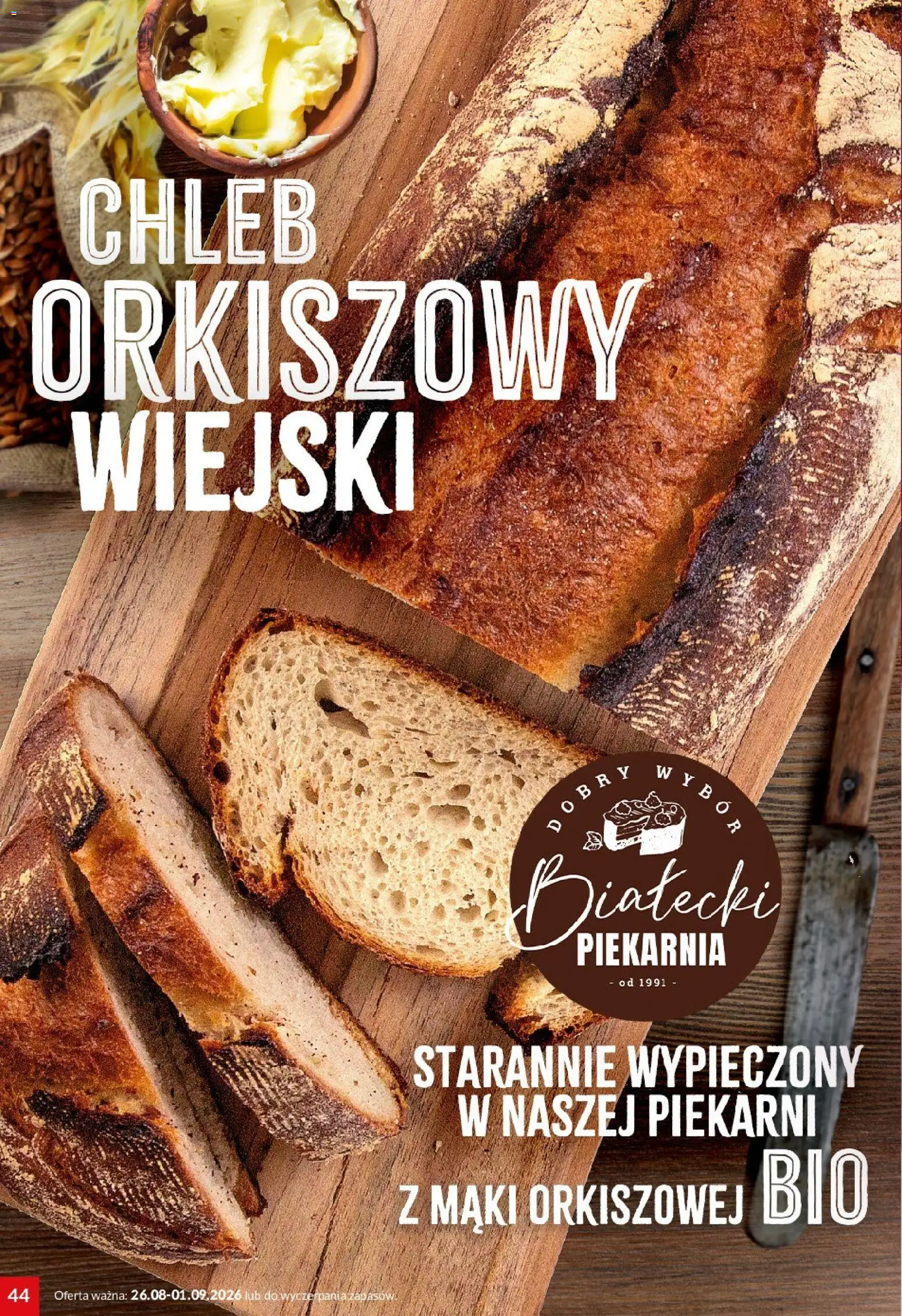 Twój Market gazetka od 26.08.2026 | Strona: 44 | Produkty: Piekarnia, Chleb