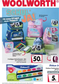 Woolworth Prospekt zum Schulstart ab 03.08.2026 gültig