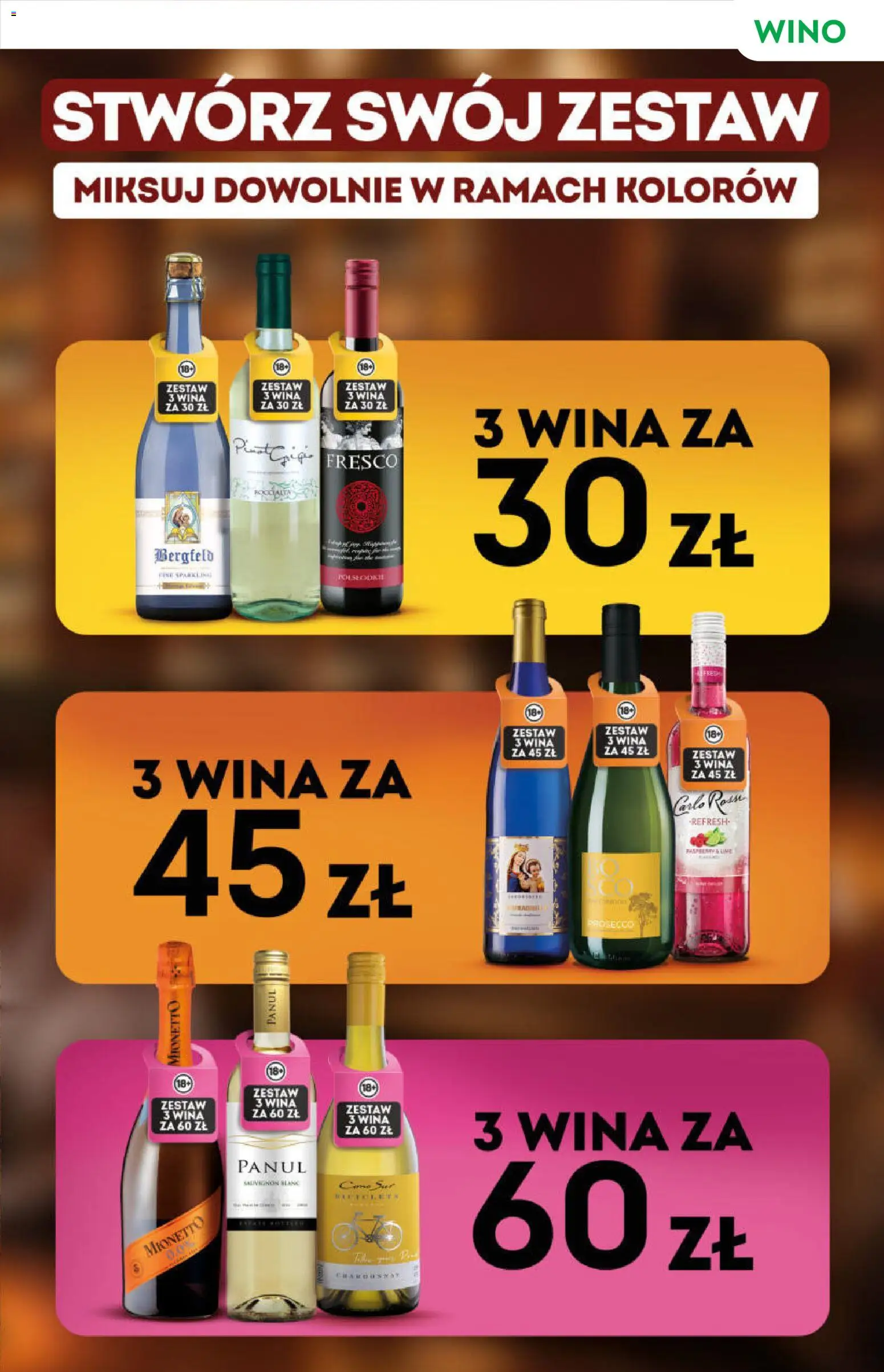 Żabka gazetka - Katalog win od 24.06.2026 | Strona: 3 | Produkty: Wino, Fresco, Prosecco, Carlo Rossi