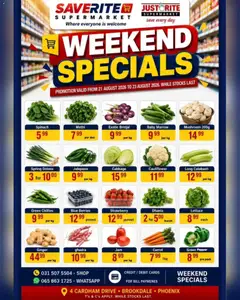 Saverite specials catalogue – valid from 21/08/2026