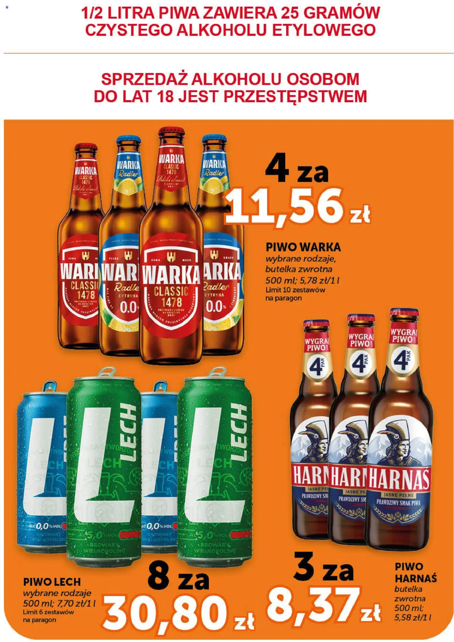 Euro Sklep gazetka - Minimarket od 21.05.2026 | Strona: 7 | Produkty: Cytryna, Warka, Harnaś, Piwo