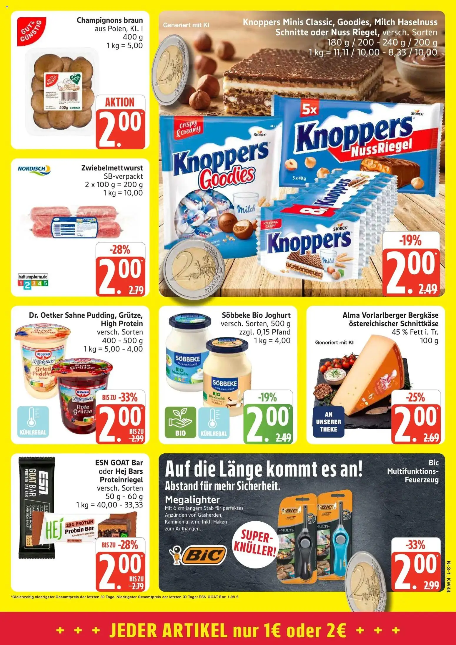 Edeka Prospekt Schleswig (ab 26.10.2026) » Angebote Online | Seite: 3 | Produkte: Milch, Theke, Vanille, Sahne