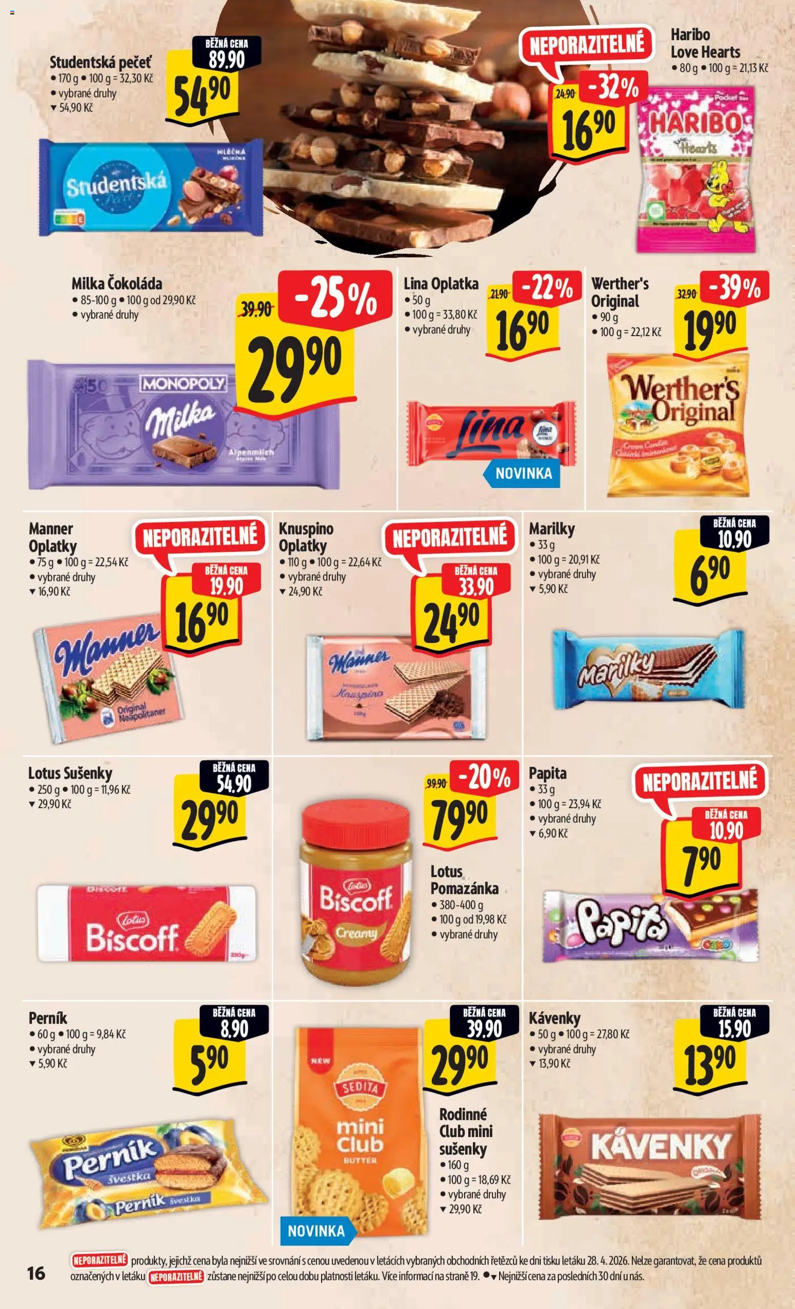 Albert leták - Hypermarket od 06.05.2026 | Strana: 24 | Produkty: Perník, Lotus Biscoff, Oplatky, Sušenky