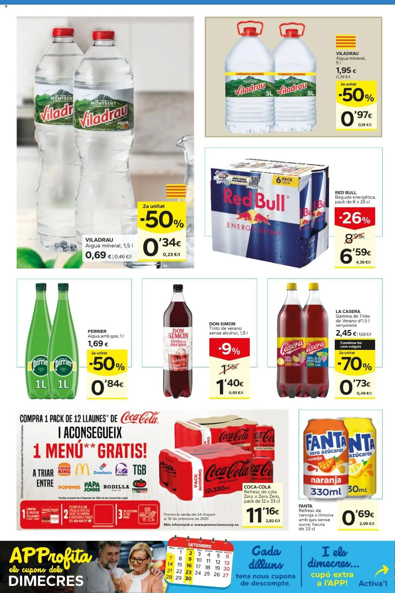 Caprabo folleto │ válido desde el 27/08/2026 | Página: 18 | Productos: Fanta, Red Bull, Limón, Azúcar
