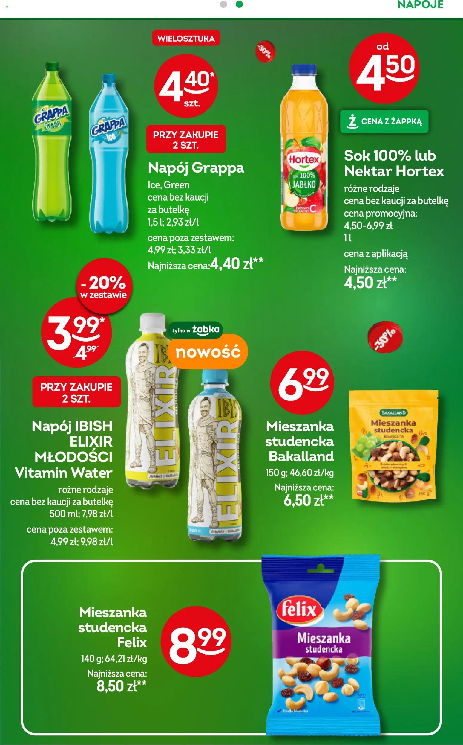 Żabka gazetka od 03.06.2026 | Strona: 27 | Produkty: Napoje, Grappa, Sok, Ananas