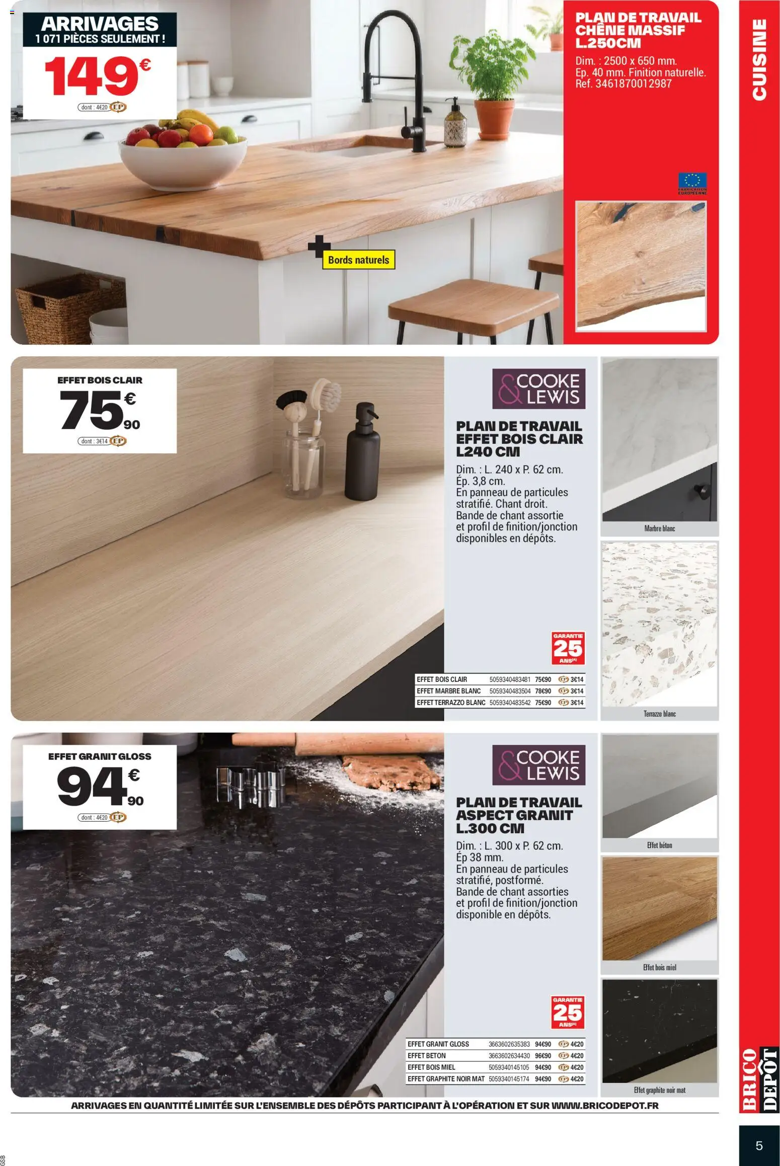 {H1} | Page: 5 | Produits: Plan de travail, Gloss, Miel