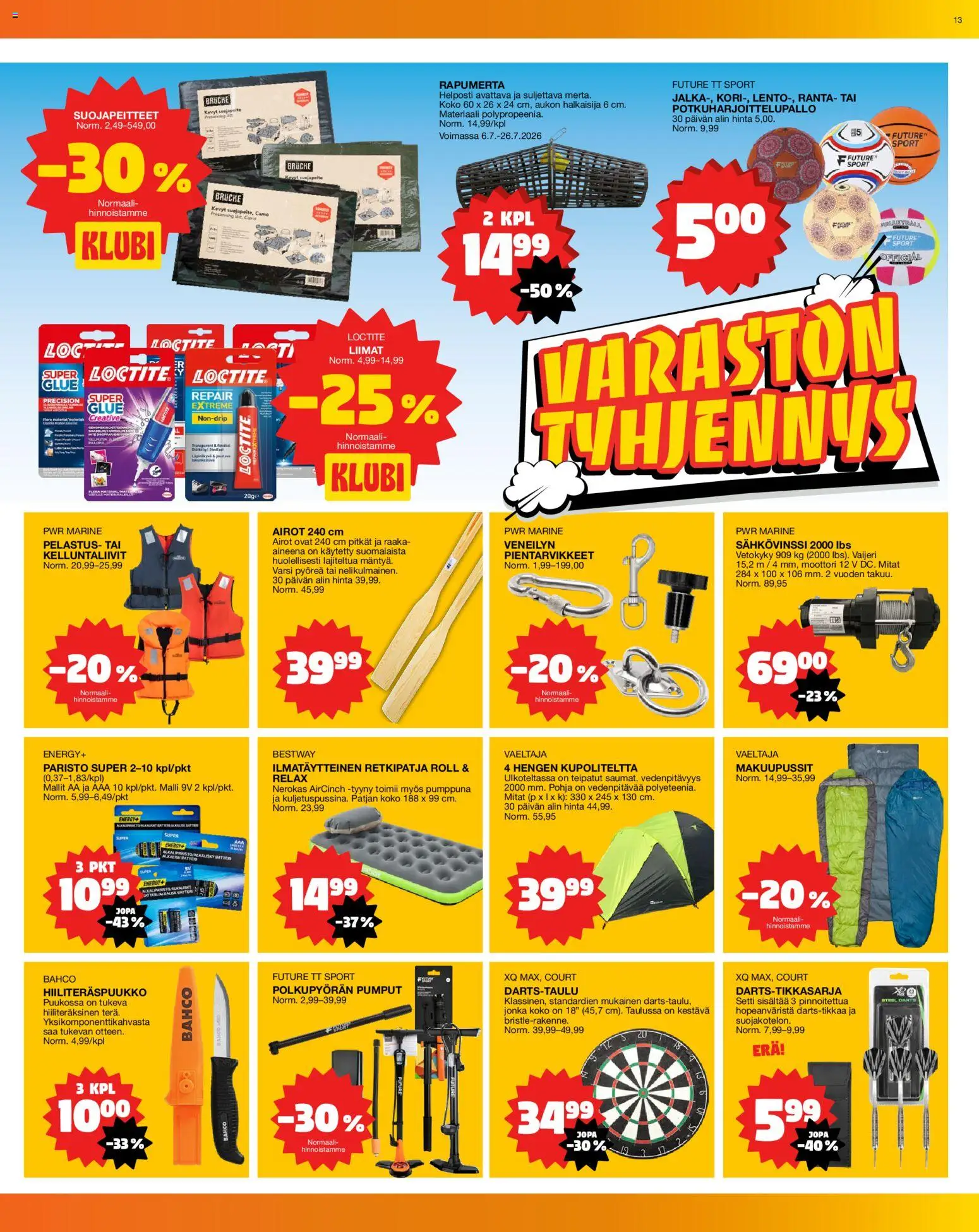 Tokmanni tarjoukset – voimassa 13/07/2026 alkaen | Sivu: 13 | Tuotteet: Tyyny