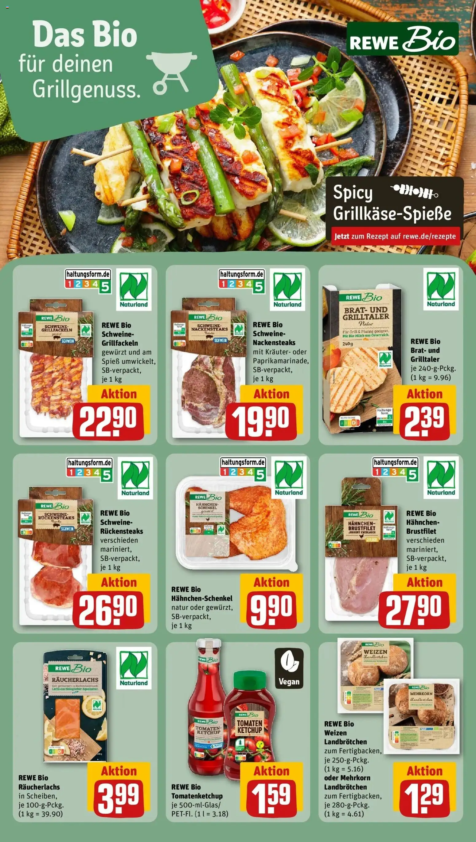Rewe Prospekt Berlin / Prenzlauer Berg – gültig ab 01.06.2026 | Seite: 11 | Produkte: Nackensteaks, Hahnchenschenkel, Räucherlachs, Knoblauch