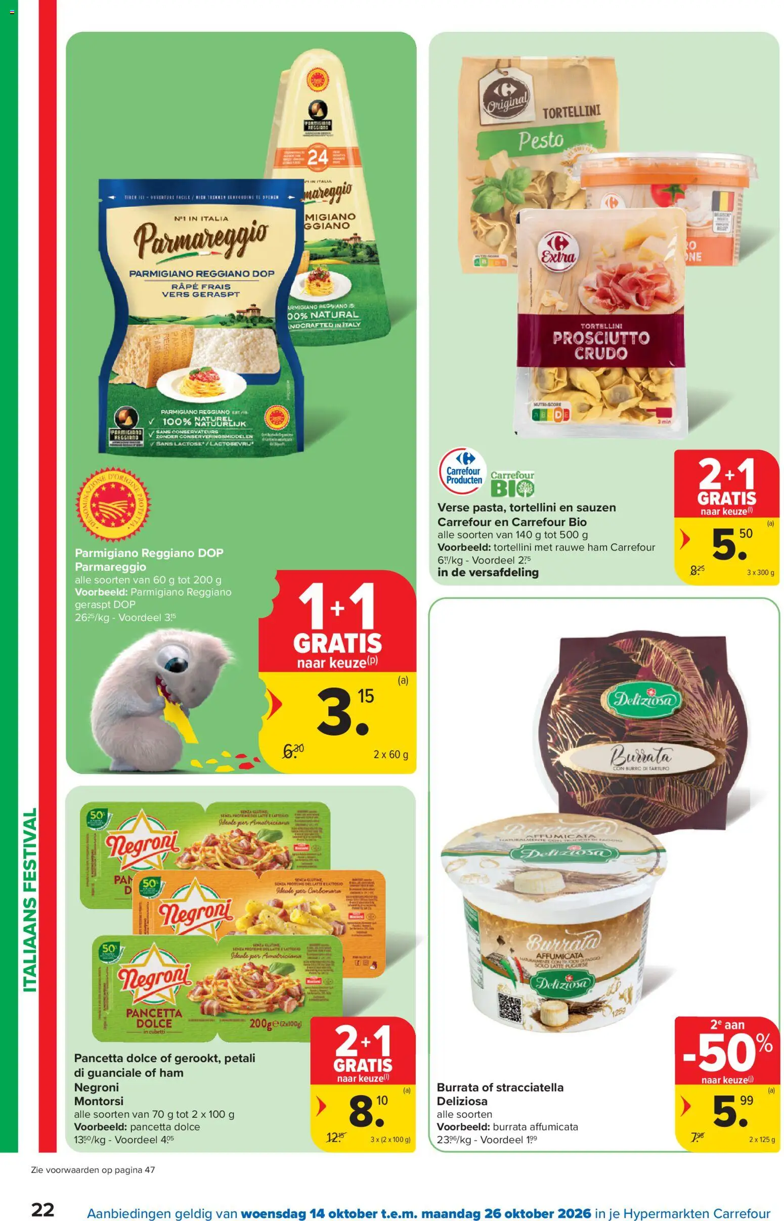 {H1} | Pagina: 22 | Producten: Pasta, Pancetta, Pesto, Prosciutto crudo