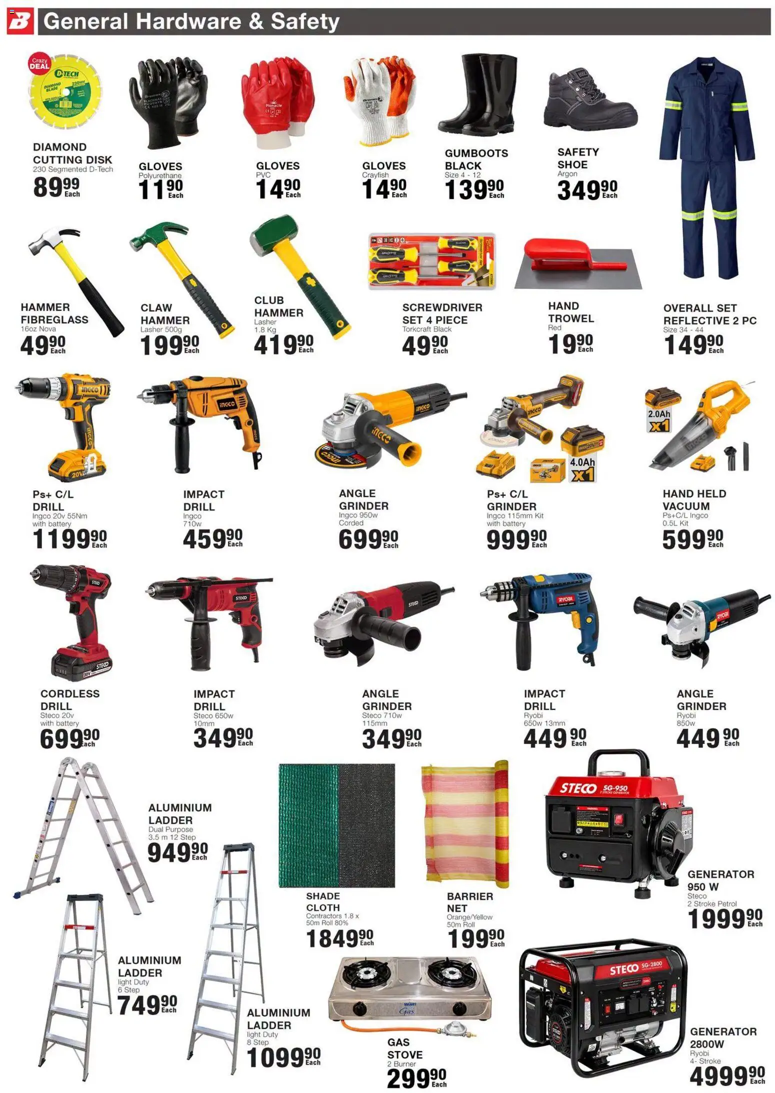 New Build It catalogue – valid from 16/07/2026 | Page: 9 | Products: Disk, Stove, Light, Hammer