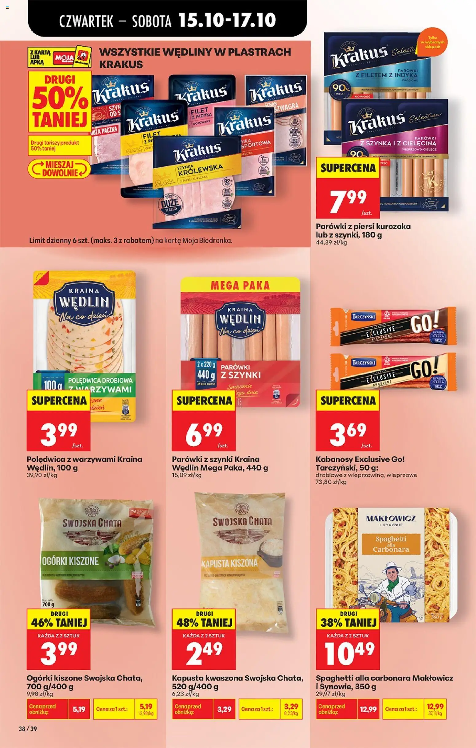 Biedronka Polsko leták - Codziennie niskie ceny od 15.10.2026 | Strana: 58 | Produkty: Kapusta, Filet