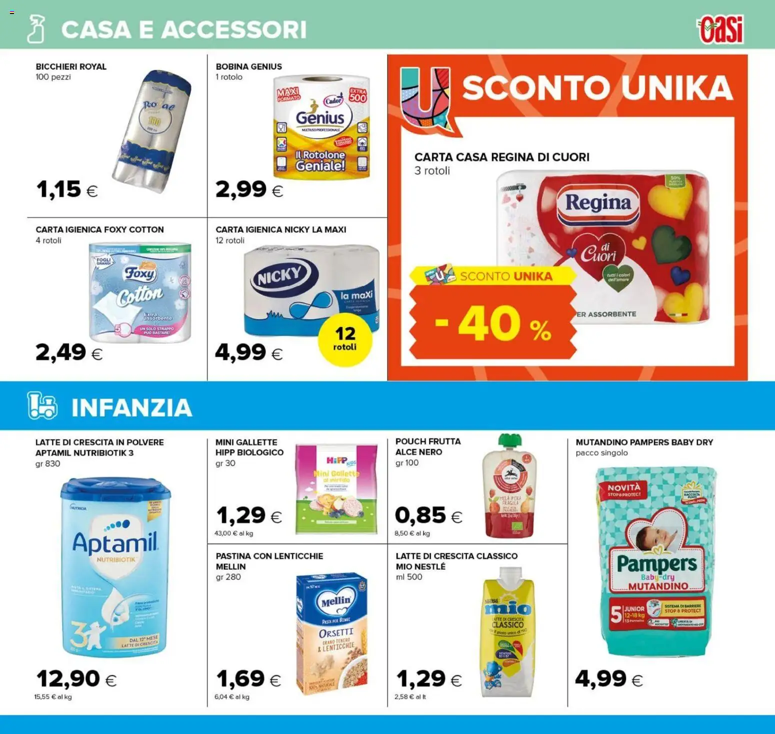 Volantino Oasi del 22/10/2026 | Pagina: 25 | Prodotti: Carta igienica, Lenticchie, Frutta, Pampers