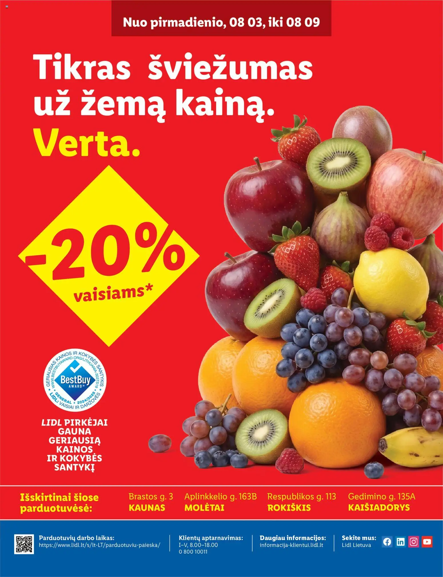 LIDL akcijos nuo 2026.08.03 | Puslapis: 2