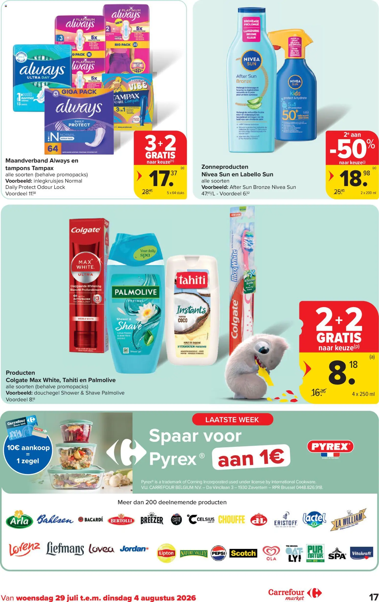 {H1} | Pagina: 17 | Producten: Tampons, Douche, Lasagne tészta, Douchegel