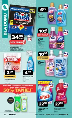 Pogląd oferty "Kapsułki do zmywarki Ultimate Finish, Kapsułki do zmywarki Ultimate Finish 27 szt., 1 opak.; 1,30/1 szt." - ważna od 24.09.2026 | Strona: 20