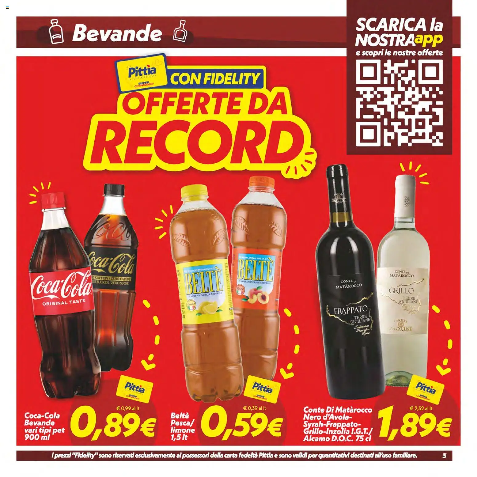 Volantino SuperConveniente del 23/07/2026 | Pagina: 3 | Prodotti: Acqua, Limone, Acqua minerale, Coca Cola