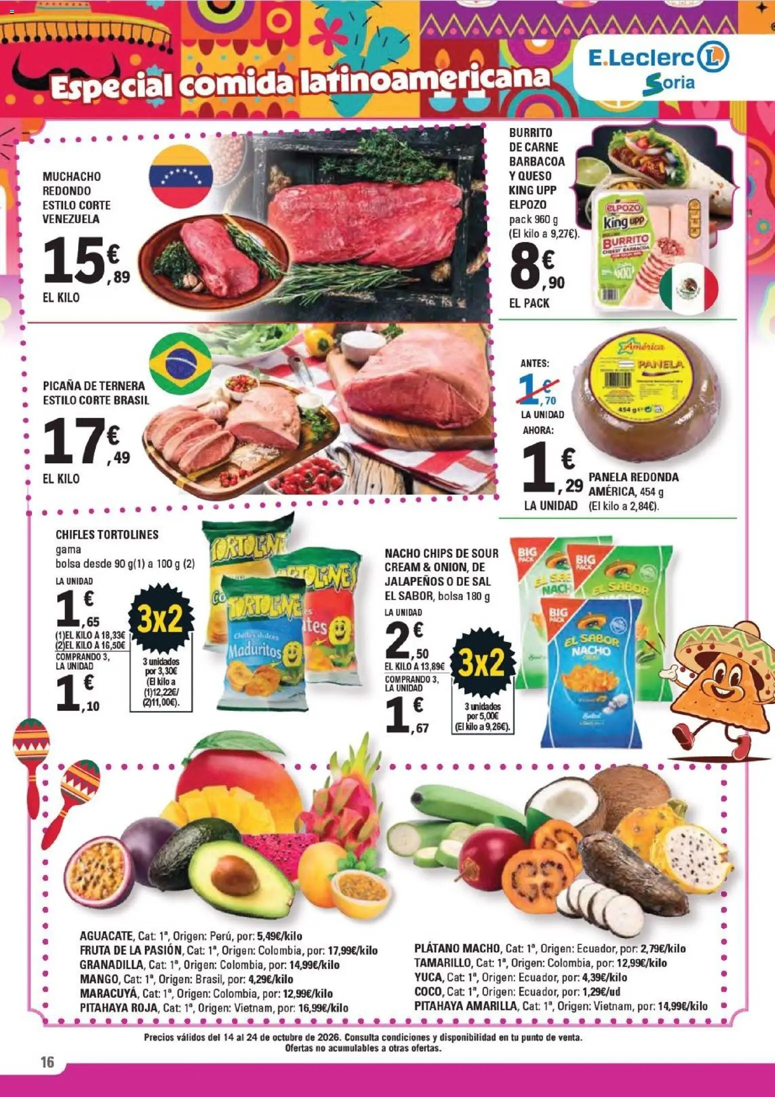 E.Leclerc - Soria │ válido desde el 14/10/2026 | Página: 16 | Productos: Queso, Bolsa, Sal, Carne