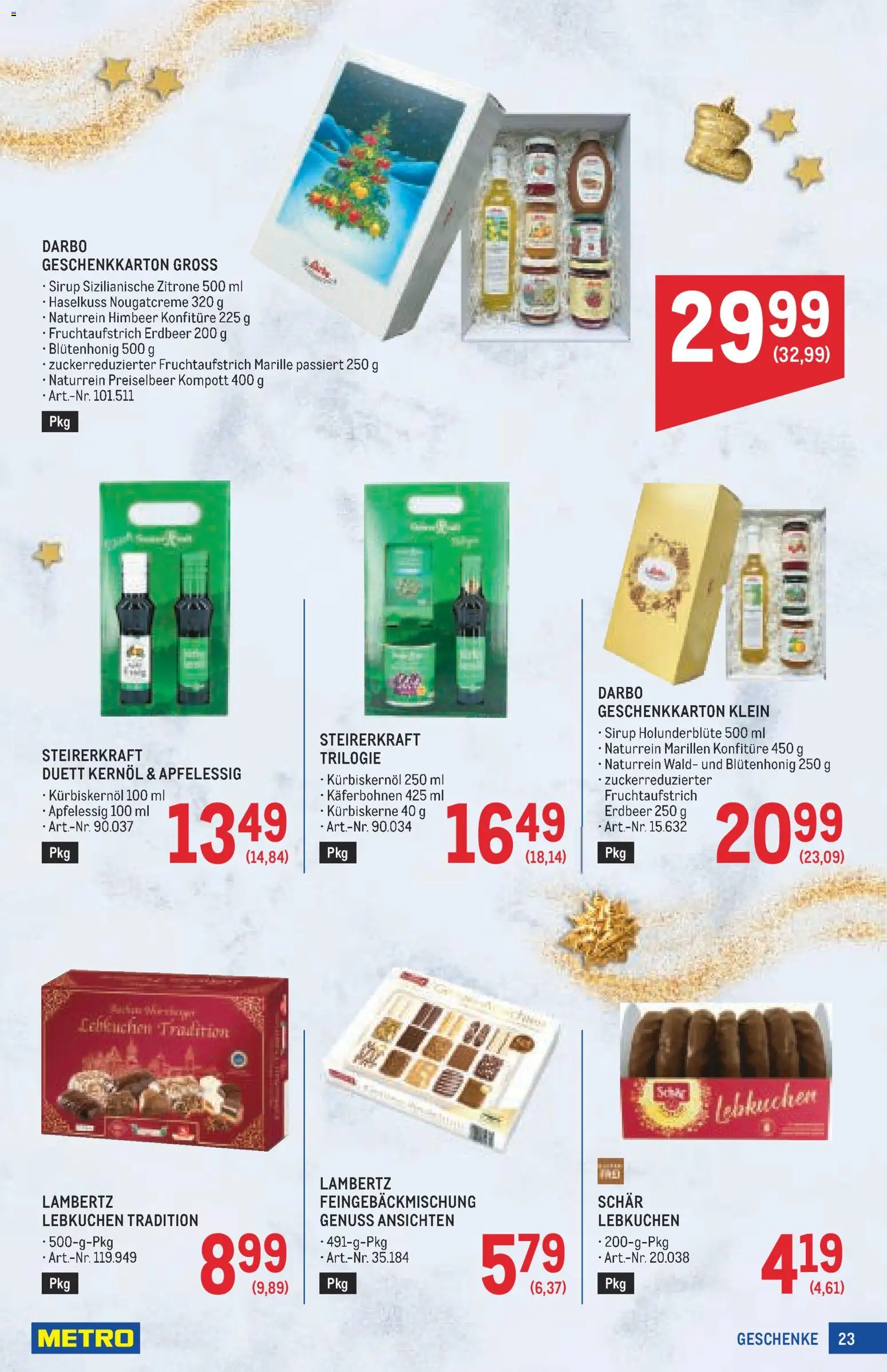 Metro angebote Weihnachtsdeko gültig ab 15.10.2026 | Seite: 23 | Produkte: Zitrone, Lebkuchen