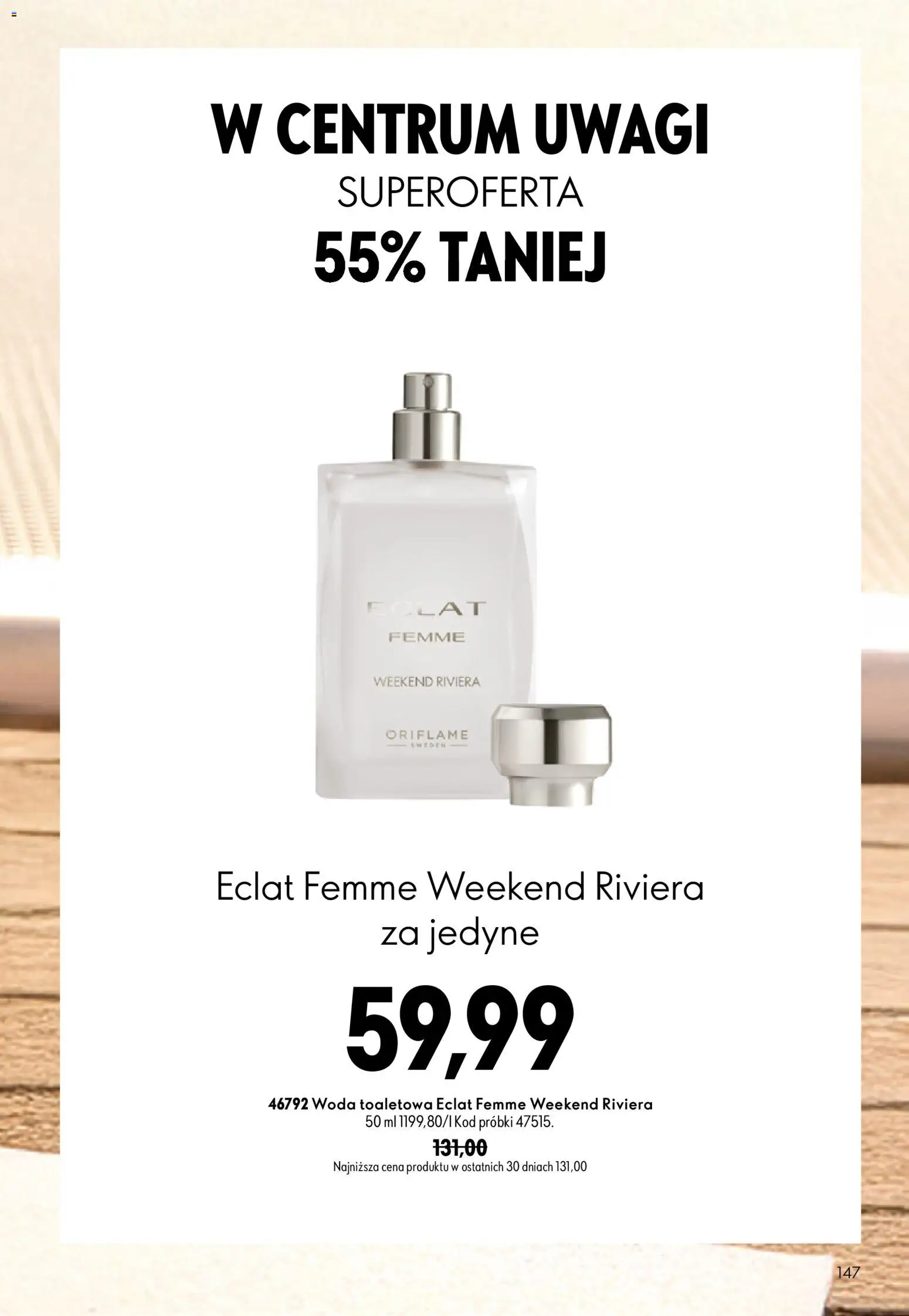 Oriflame Katalog 13 2026 od 09.09.2026 | Strona: 147 | Produkty: Woda toaletowa, Woda
