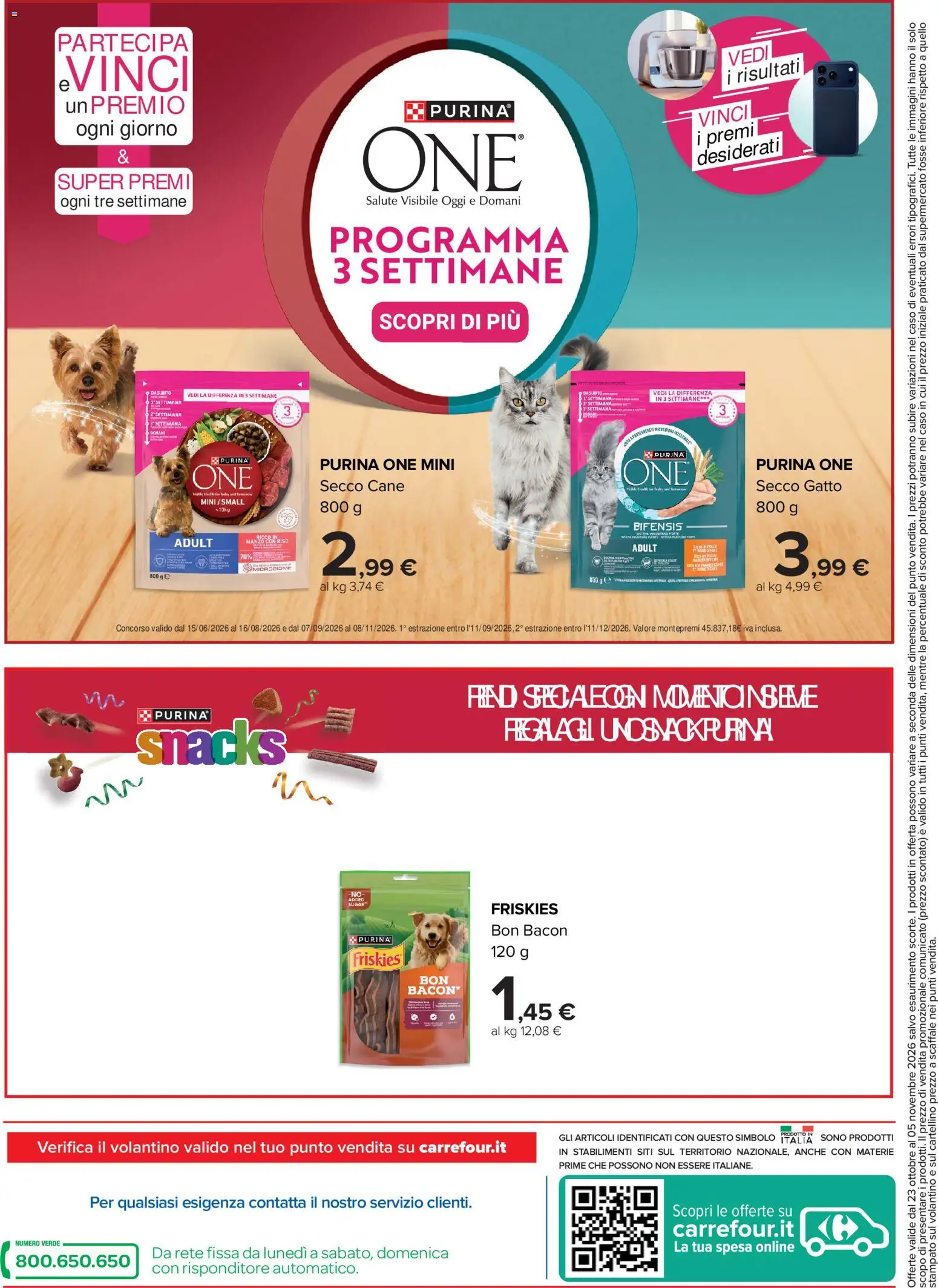 Volantino Carrefour del 23/10/2026 | Pagina: 2 | Prodotti: Riso, Manzo, Scaffale, Bacon