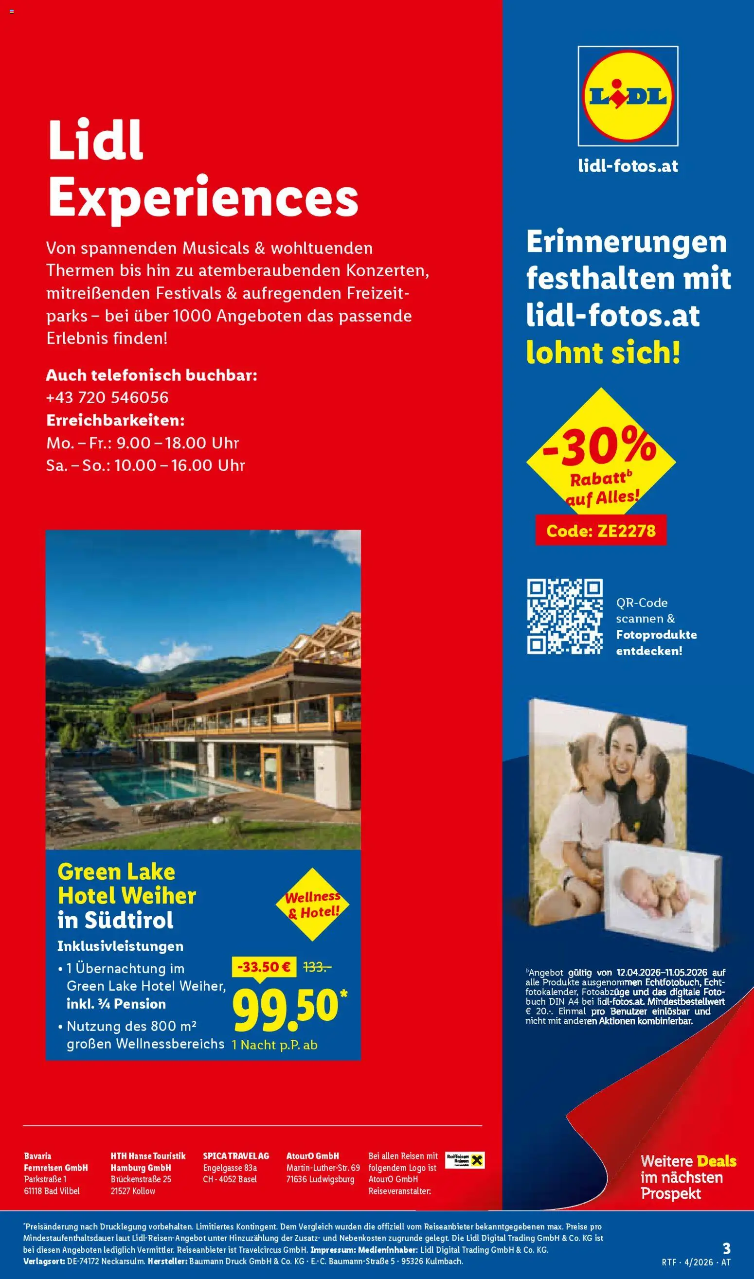 Lidl April/Mai Reise - Highlights gültig ab 11.04.2026 | Seite: 3 | Produkte: Uhr, Bad