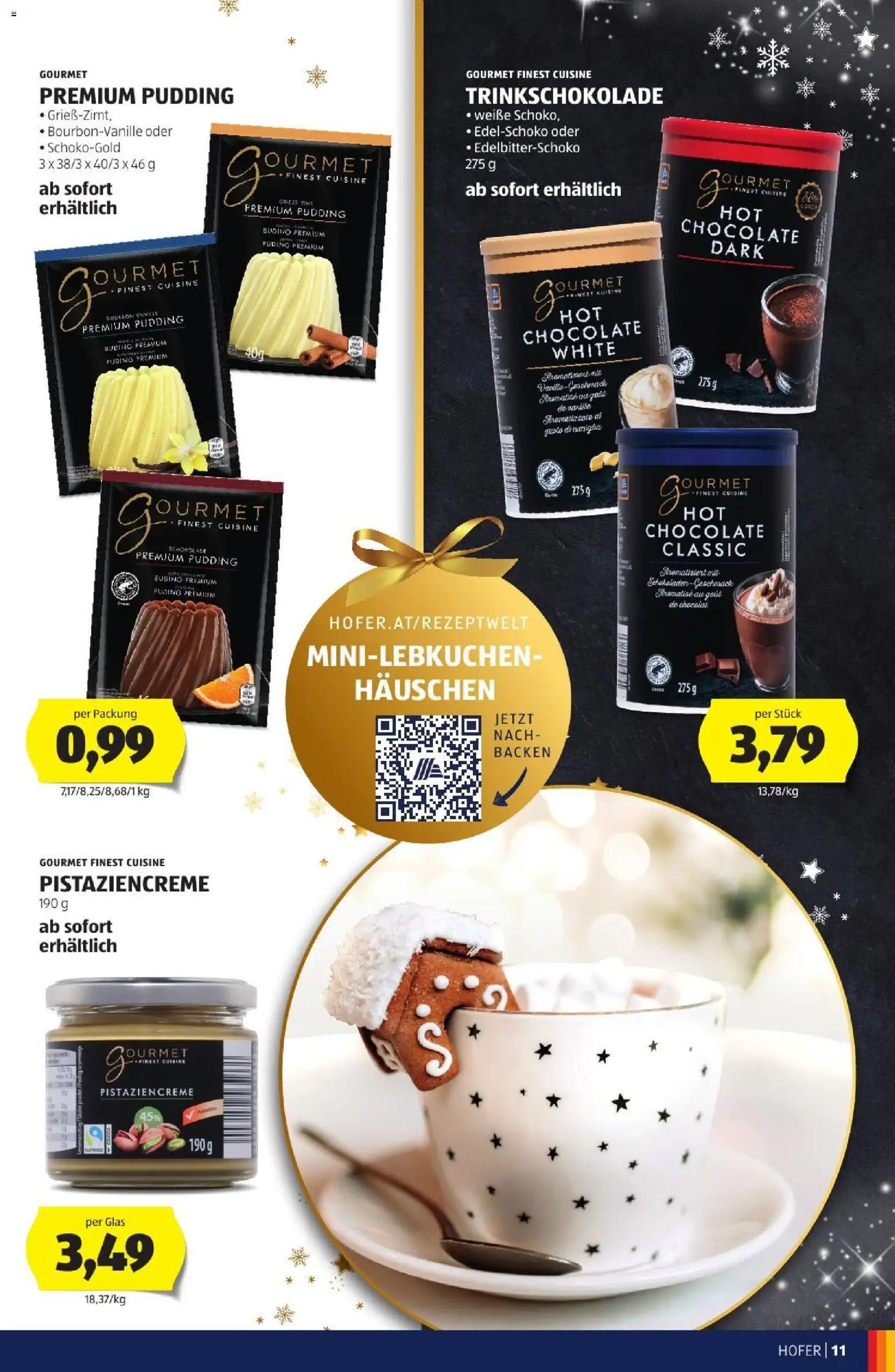 Hofer Weihnachtskatalog gültig ab 28.10.2026 | Seite: 11 | Produkte: Pasta, Vanille