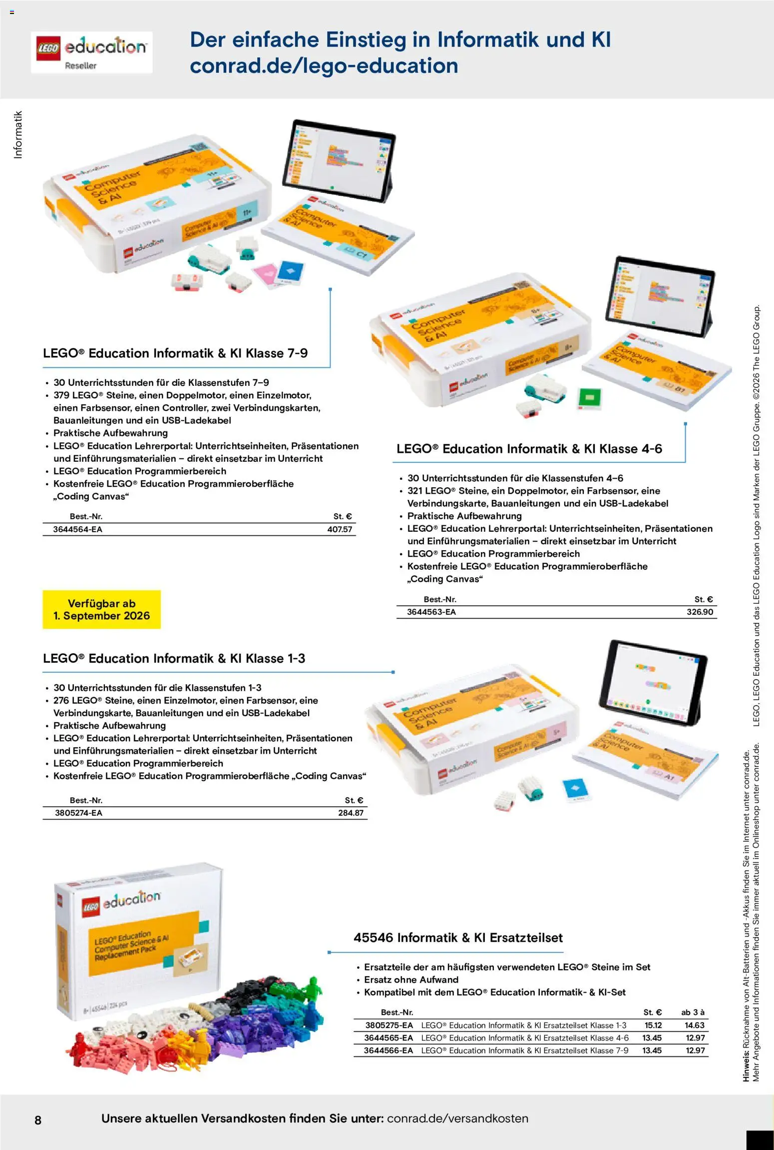 Conrad Education Katalog – gültig ab 07.09.2026 | Seite: 8 | Produkte: Computer