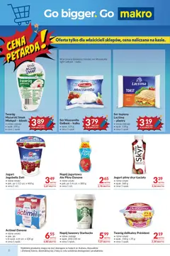 Pogląd oferty "Makro gazetka" - ważna od 09.06.2026 | Strona: 6 | Produkty: Twaróg półtłusty, Jogurt, Mozzarella, Twaróg
