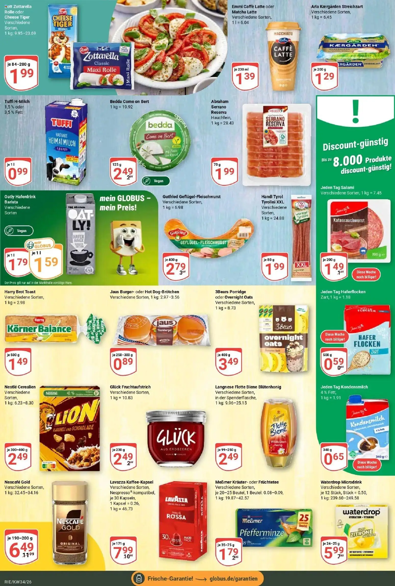 Globus Prospekt Bochum-Riemke (ab 17.08.2026) » Angebote online | Seite: 11 | Produkte: Burger, Brot, Nescafe gold, Flocken