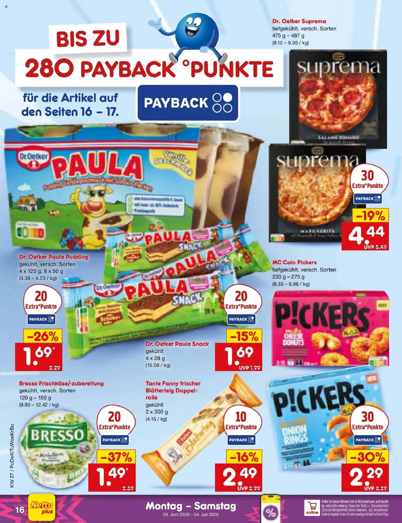 Netto Marken-Discount Prospekt Gemmingen – gültig ab 29.06.2026 | Seite: 22 | Produkte: Pudding, Bresso