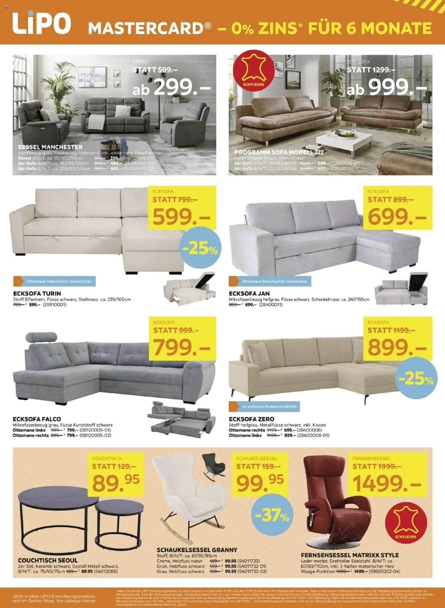 Lipo aktionen – gültig ab 22.09.2026 | Seite: 4 | Produkte: Kissen, Sofa, Sessel, Fernsehsessel