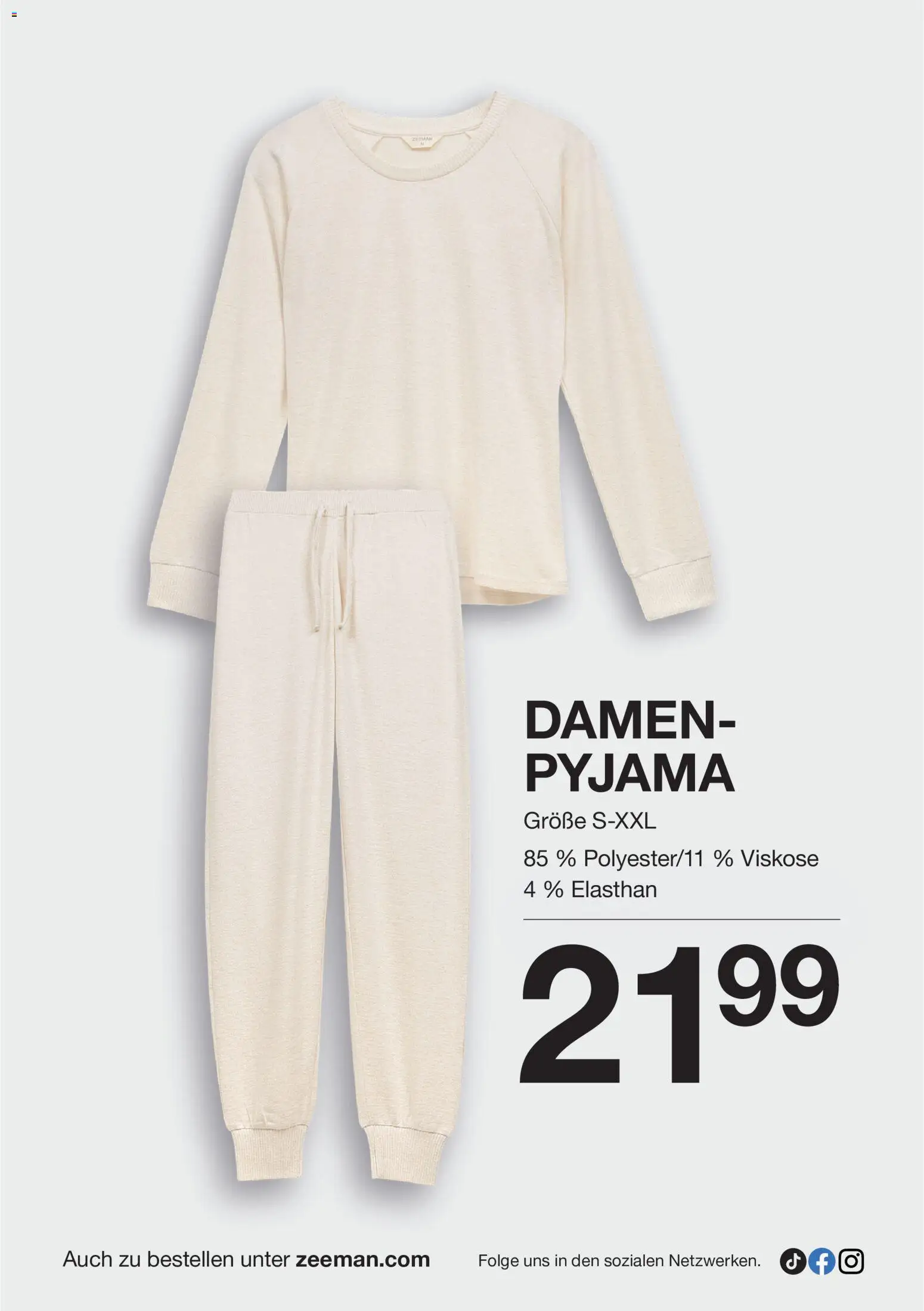 Zeeman Prospekt – gültig ab 10.10.2026 | Seite: 8 | Produkte: Pyjama
