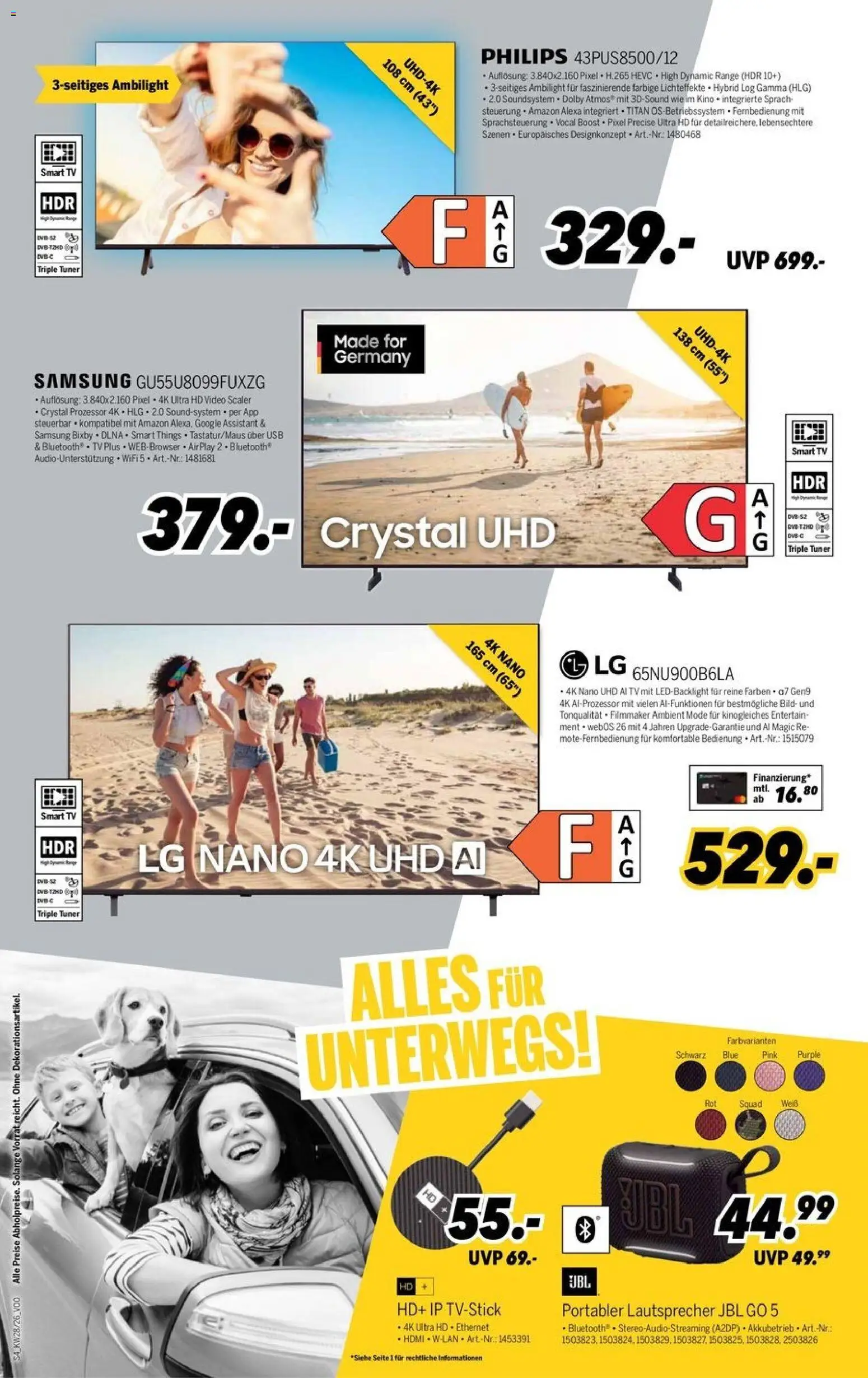 Medimax Prospekt – gültig ab 04.07.2026 | Seite: 4 | Produkte: Philips, Lautsprecher, Samsung, Smart TV