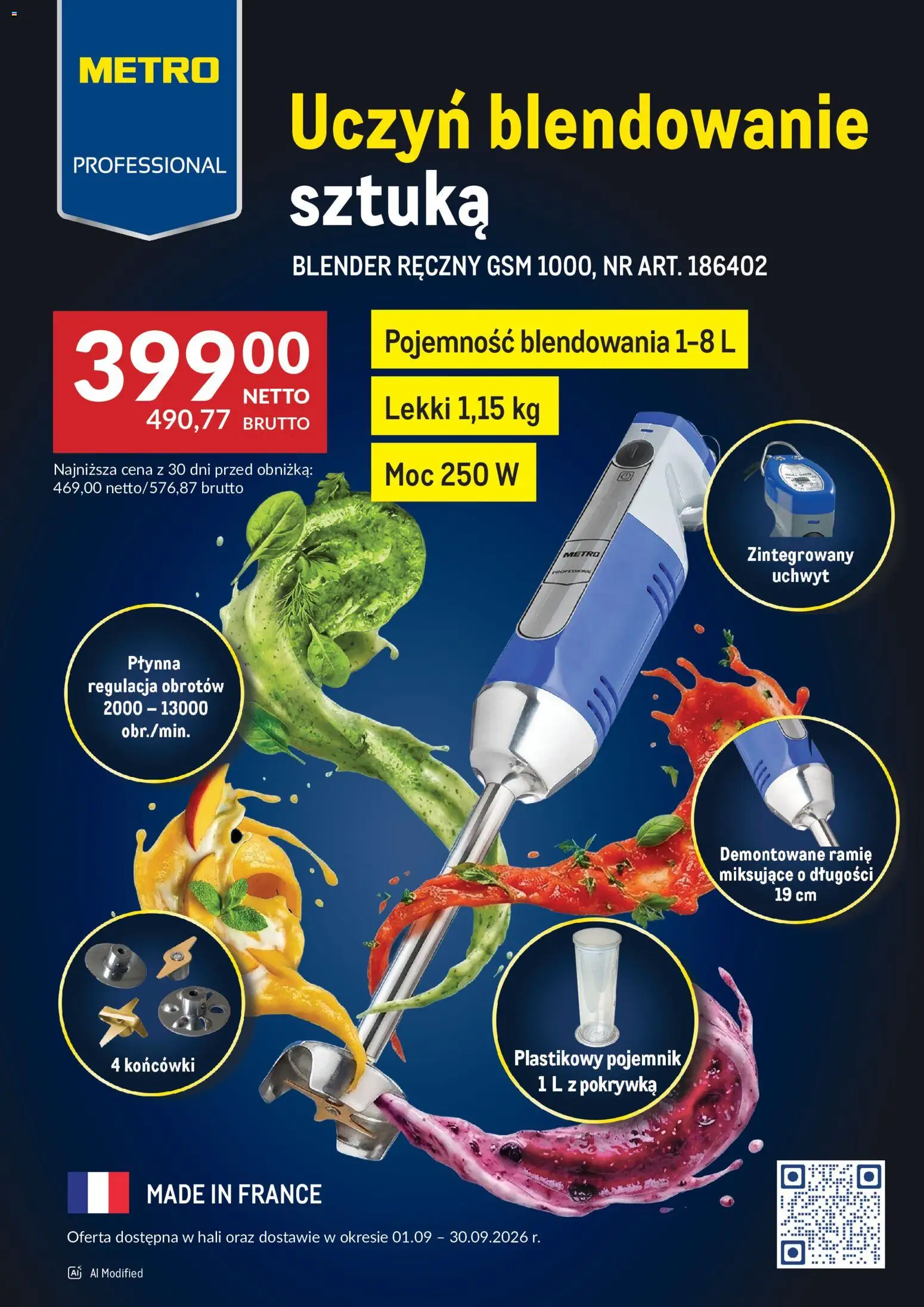 Makro gazetka - Blender MP od 01.09.2026 | Strona: 1 | Produkty: Blender ręczny, Blender