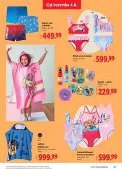 LUPILU Dečiji pončo, Dečiji pončo, dimenzije: cca 60 x 120 cm, 100% pamuk - pregled Lidl kataloga - važi od 28.05.2026 | Strana: 35 | Proizvode: Kupaći kostim