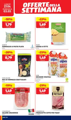 Anteprima del volantino FORMAGGIO A PASTA FILATA, 300 g valido a partire dal 27.04.2026 | Pagina: 18