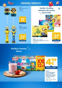 MAXIMA leidinys galioja nuo 2026.06.09 | Puslapis: 15 | Prekių: Ledai, Žaidimas, Jogurto gėrimas, Valgomieji ledai