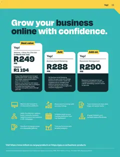 Telkom specials catalogue – valid from 15/07/2026 | Page: 15 | Products: Monitor, Clock