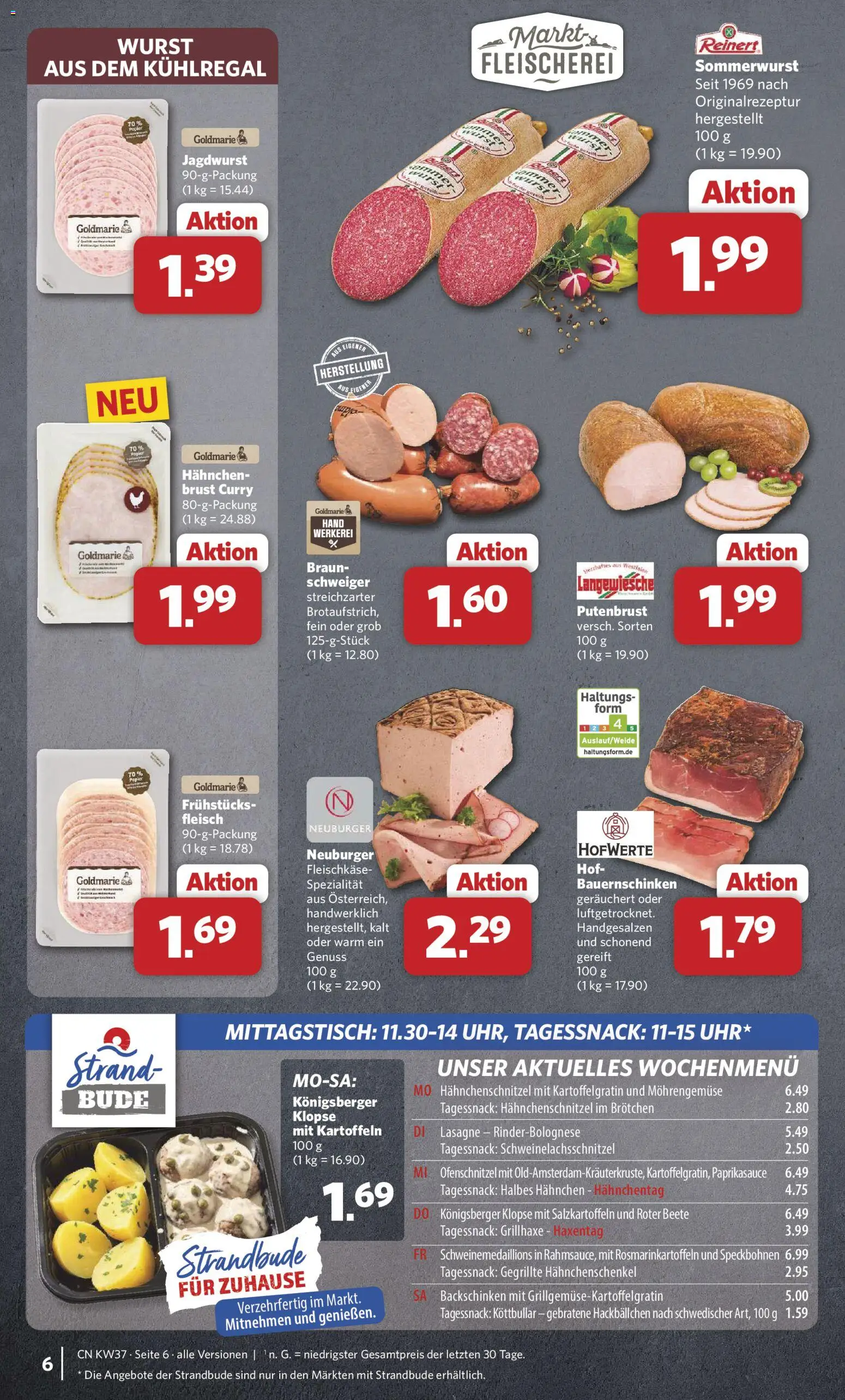 Combi Prospekt – gültig ab 07.09.2026 | Seite: 6 | Produkte: Hahnchenschenkel, Lasagne, Kartoffeln, Wurst