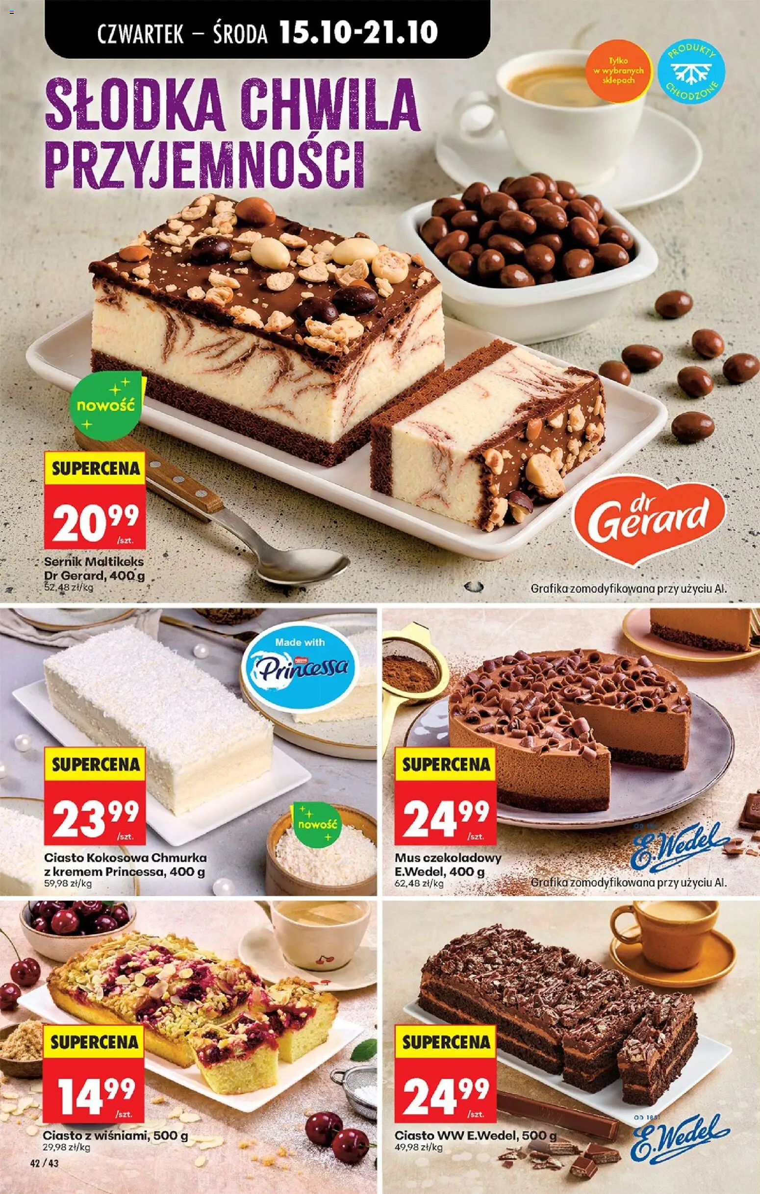 Biedronka gazetka - Czas na toast od 15.10.2026 | Strona: 66 | Produkty: Mus czekoladowy, Ciasto