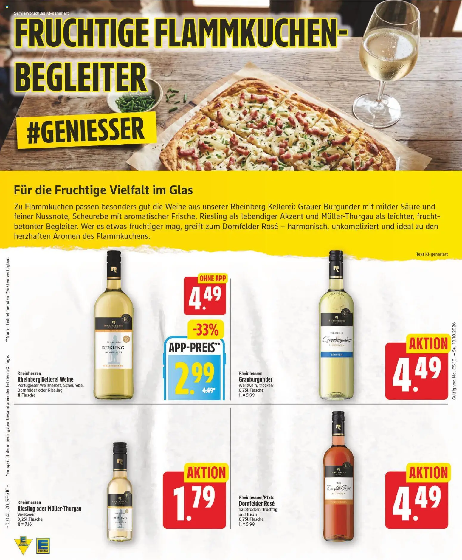 Edeka Prospekt – gültig ab 05.10.2026 | Seite: 20 | Produkte: Weißwein