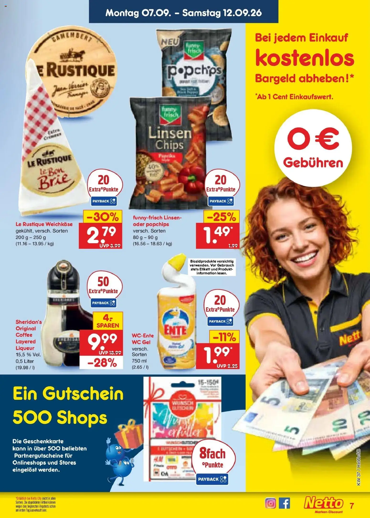 Netto Marken-Discount Prospekt Hamburg – gültig ab 07.09.2026 | Seite: 11 | Produkte: Chips, Ente