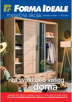 Forma Ideale katalog - pregled Forma Ideale kataloga - važi od 01.09.2026