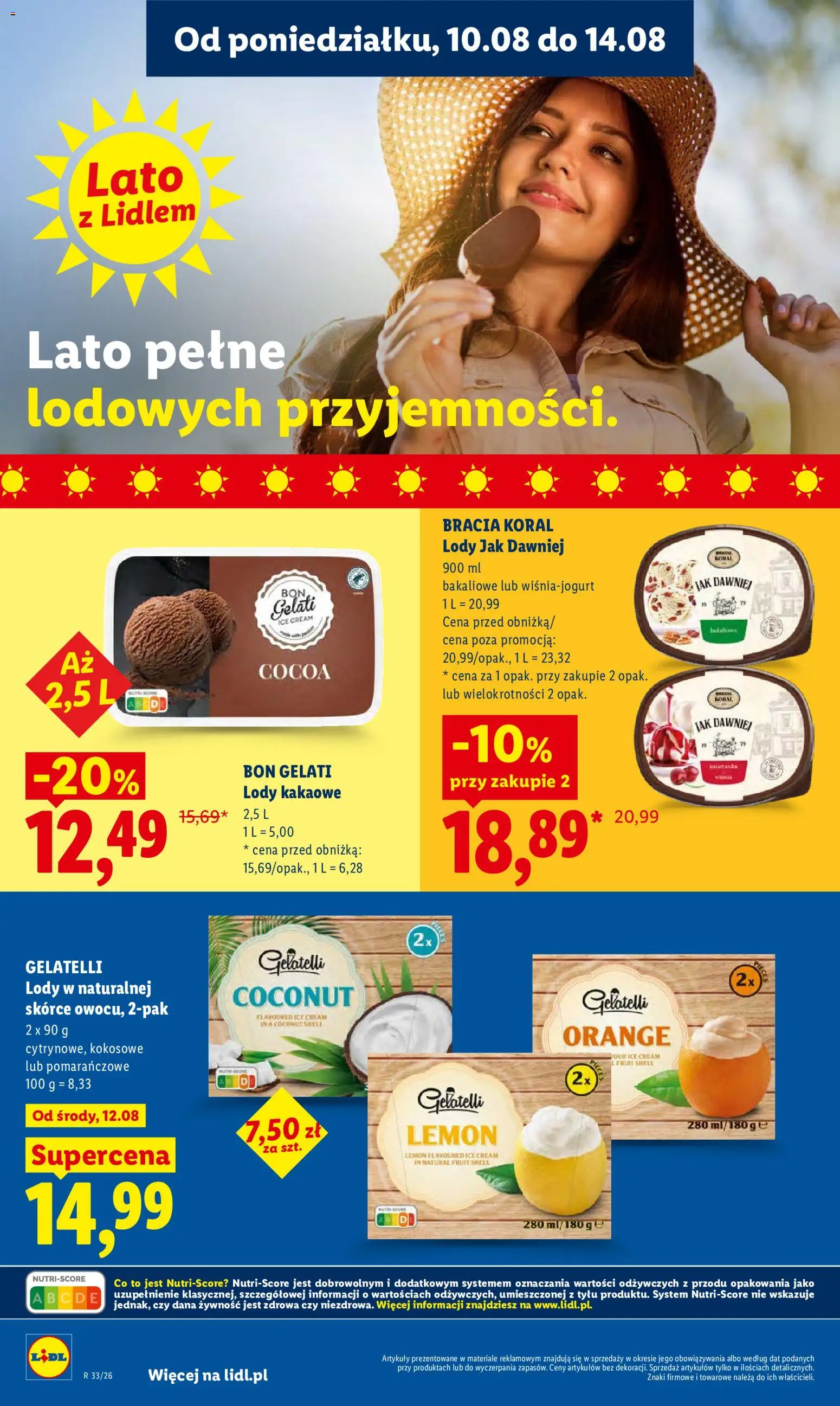 Lidl Polsko leták od 12.08.2026 | Strana: 66 | Produkty: Bon Gelati, Gelatelli
